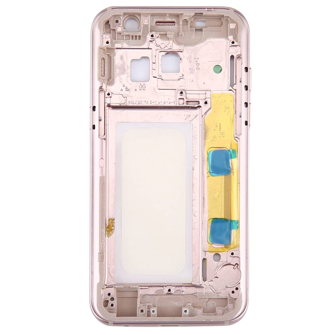 Mittelrahmen Kamera Glas Gehäuse für Samsung Galaxy A3 2017 A320F Pink Neu