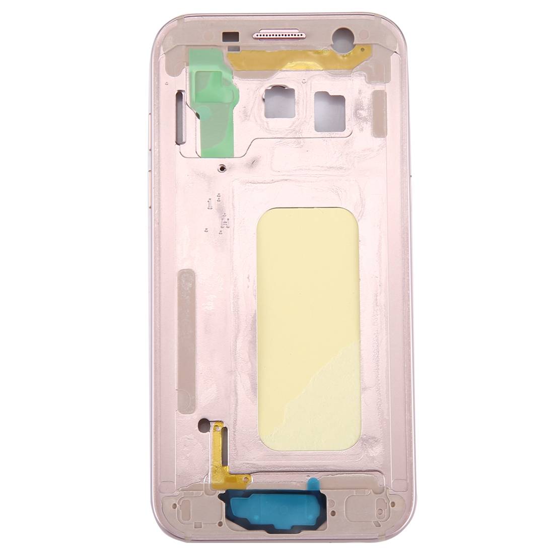 Mittelrahmen Kamera Glas Gehäuse für Samsung Galaxy A3 2017 A320F Pink Neu