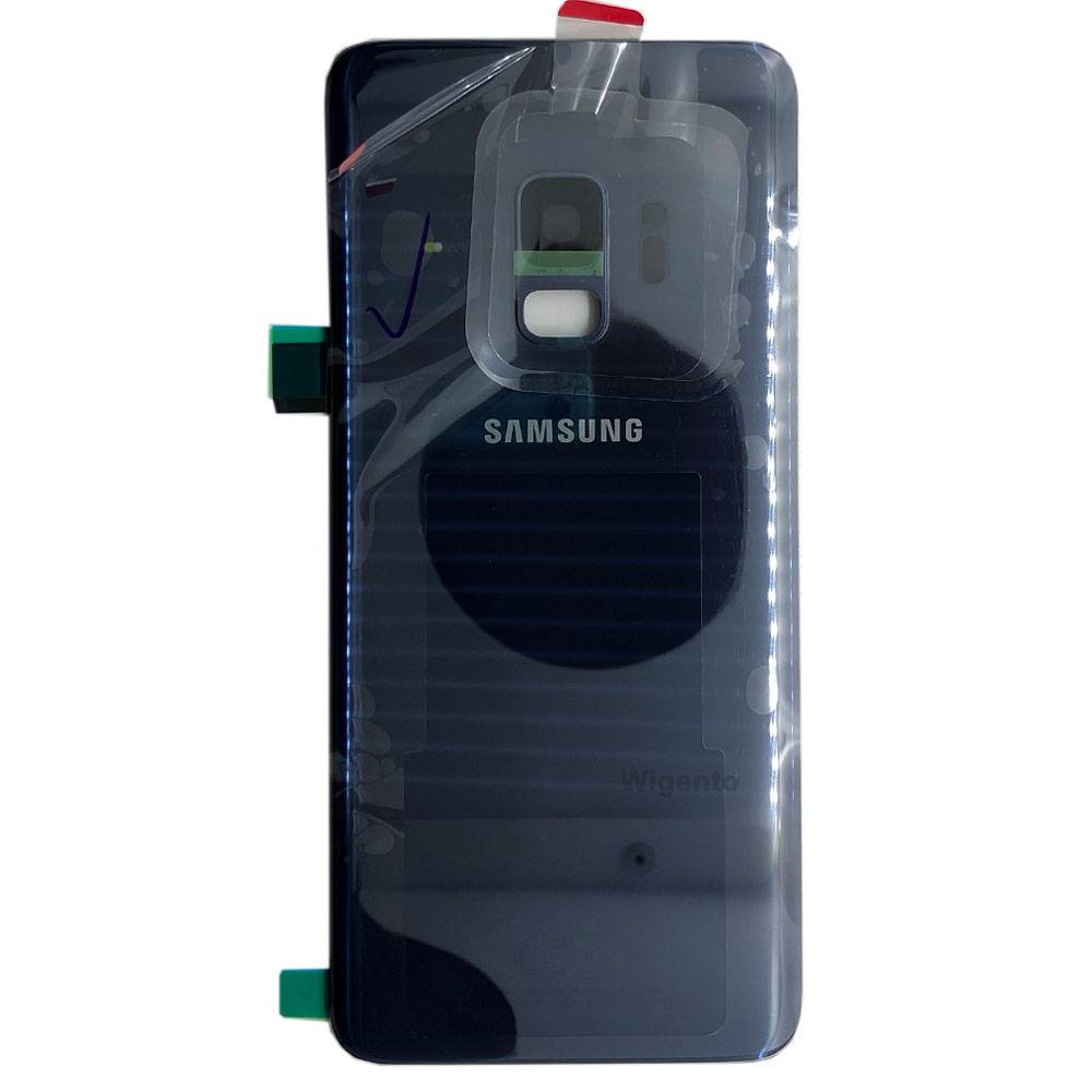 Samsung GH82-15865D Akkudeckel Deckel für Galaxy S9 G960F + Klebepad Coral Blue Blau Neu