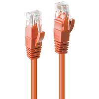 Lindy 48108 Netzwerkkabel Orange 2 m Cat6 U/UTP (UTP) Kabel Patchkabel RJ45 Cat.6