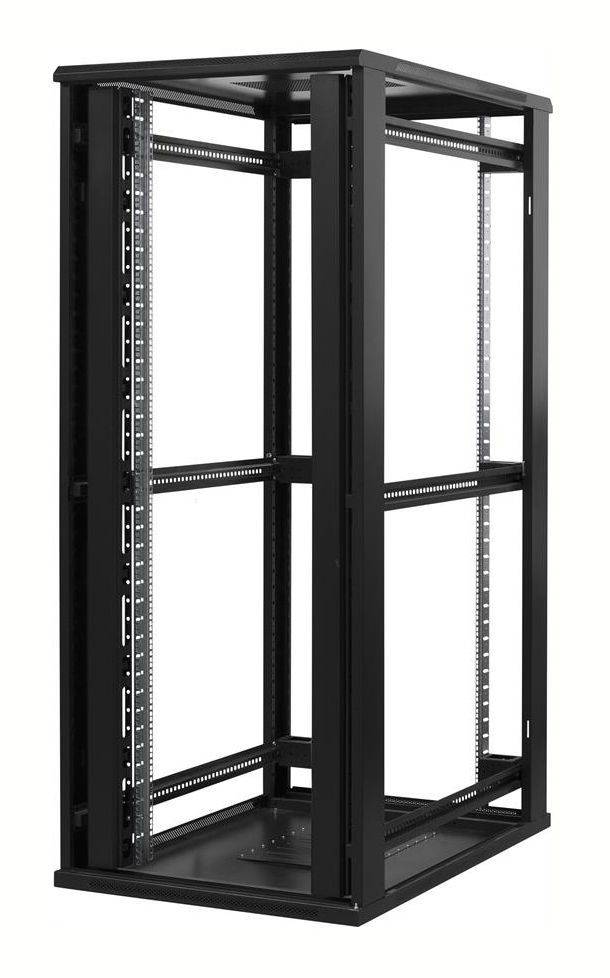 DSIT Danicom - 47 HE 19” Serverschrank, mit perforierter Doppelflügeltüren vorne und hinten (BxTxH) 800 x 800 x 2200mm