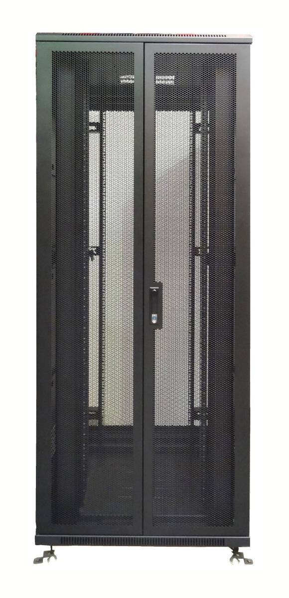 DSIT Danicom - 47 HE 19” Serverschrank, mit perforierter Doppelflügeltüren vorne und hinten (BxTxH) 800 x 800 x 2200mm