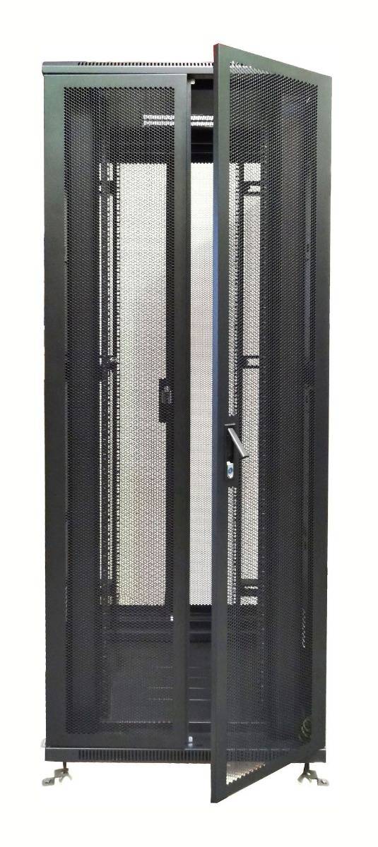 DSIT Danicom - 47 HE 19” Serverschrank, mit perforierter Doppelflügeltüren vorne und hinten (BxTxH) 800 x 800 x 2200mm