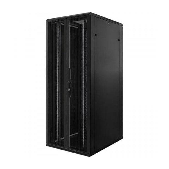 DSIT Danicom - 42 HE 19” Serverschrank, mit perforierten Doppelflügeltüren vorne und hinten (BxTxH) 800 x 1200 x 2000mm