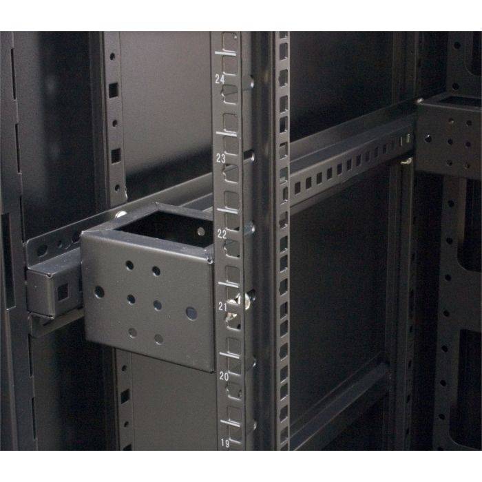 DSIT Danicom - 42 HE 19” Serverschrank, mit perforierten Doppelflügeltüren vorne und hinten (BxTxH) 800 x 1200 x 2000mm