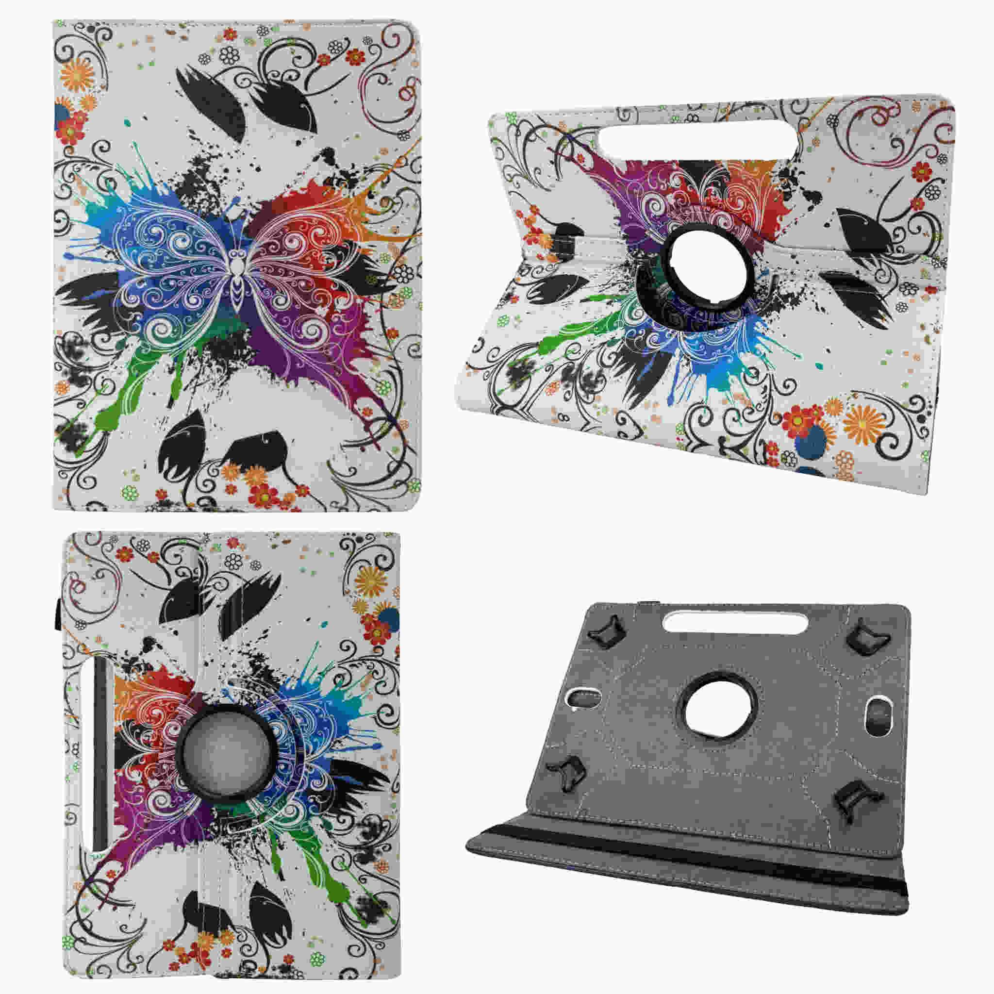 Für Apple iPad Air 11 Zoll 2025 / 2024 360 Grad Motiv 25 Tablet Tasche Kunst Leder Etuis Hülle/