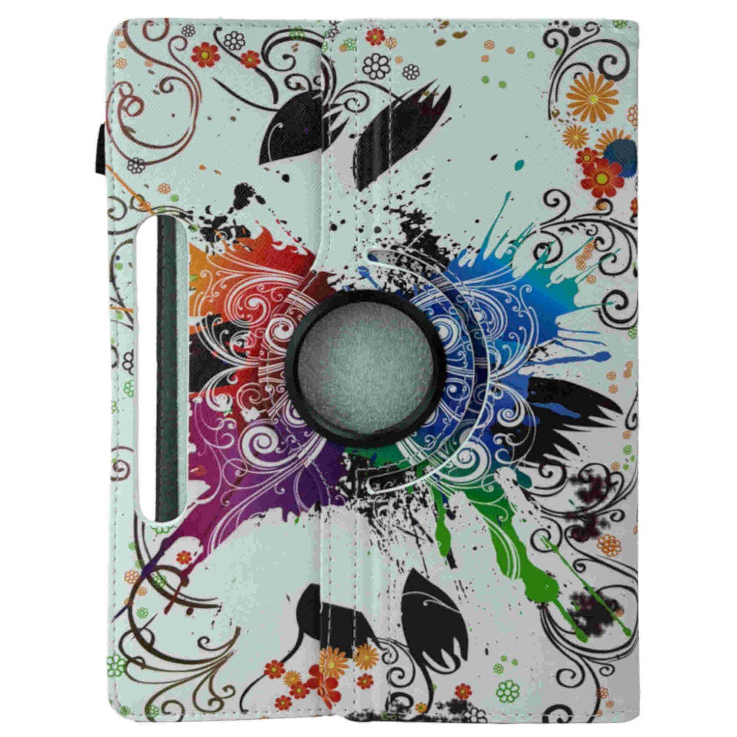 Für Apple iPad Air 11 Zoll 2025 / 2024 360 Grad Motiv 25 Tablet Tasche Kunst Leder Etuis Hülle