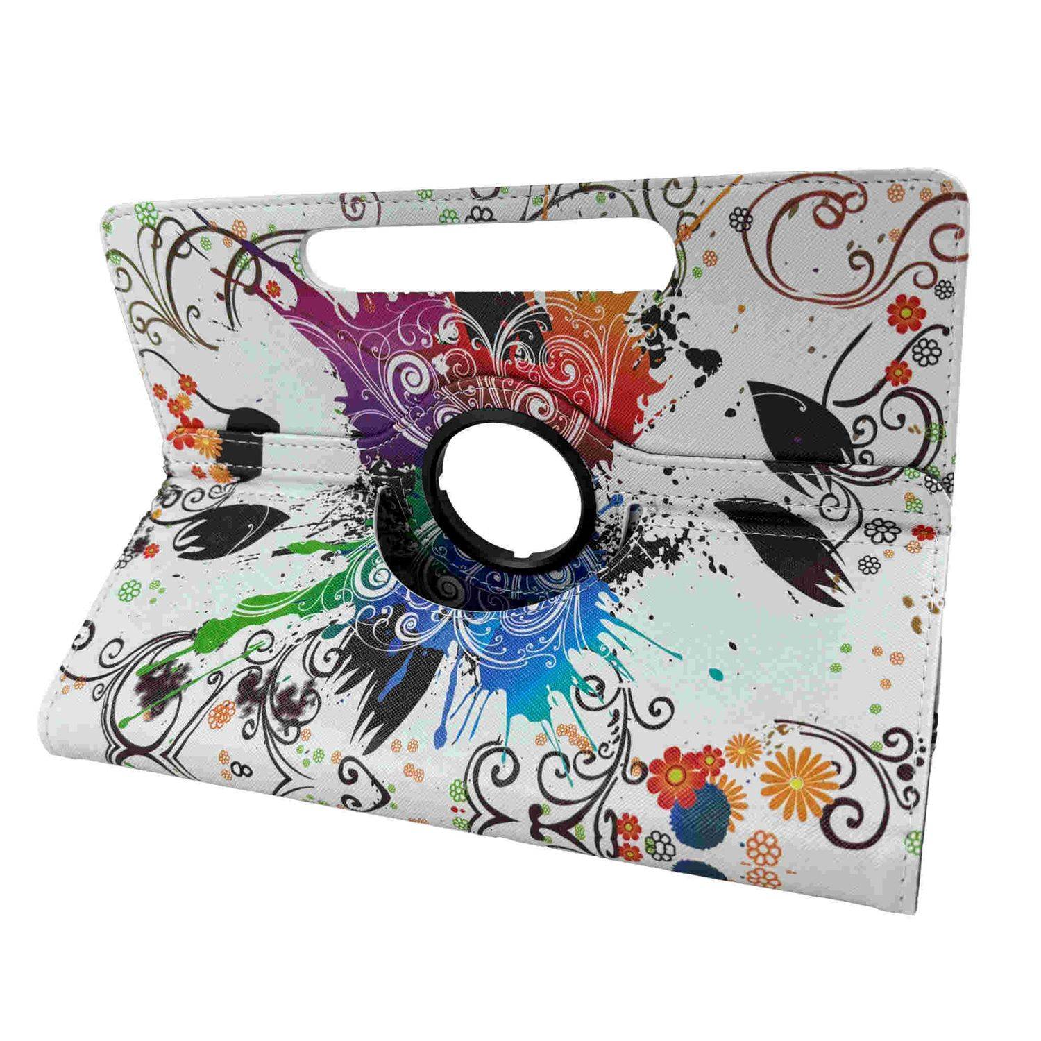 Für Apple iPad Air 11 Zoll 2025 / 2024 360 Grad Motiv 25 Tablet Tasche Kunst Leder Etuis Hülle