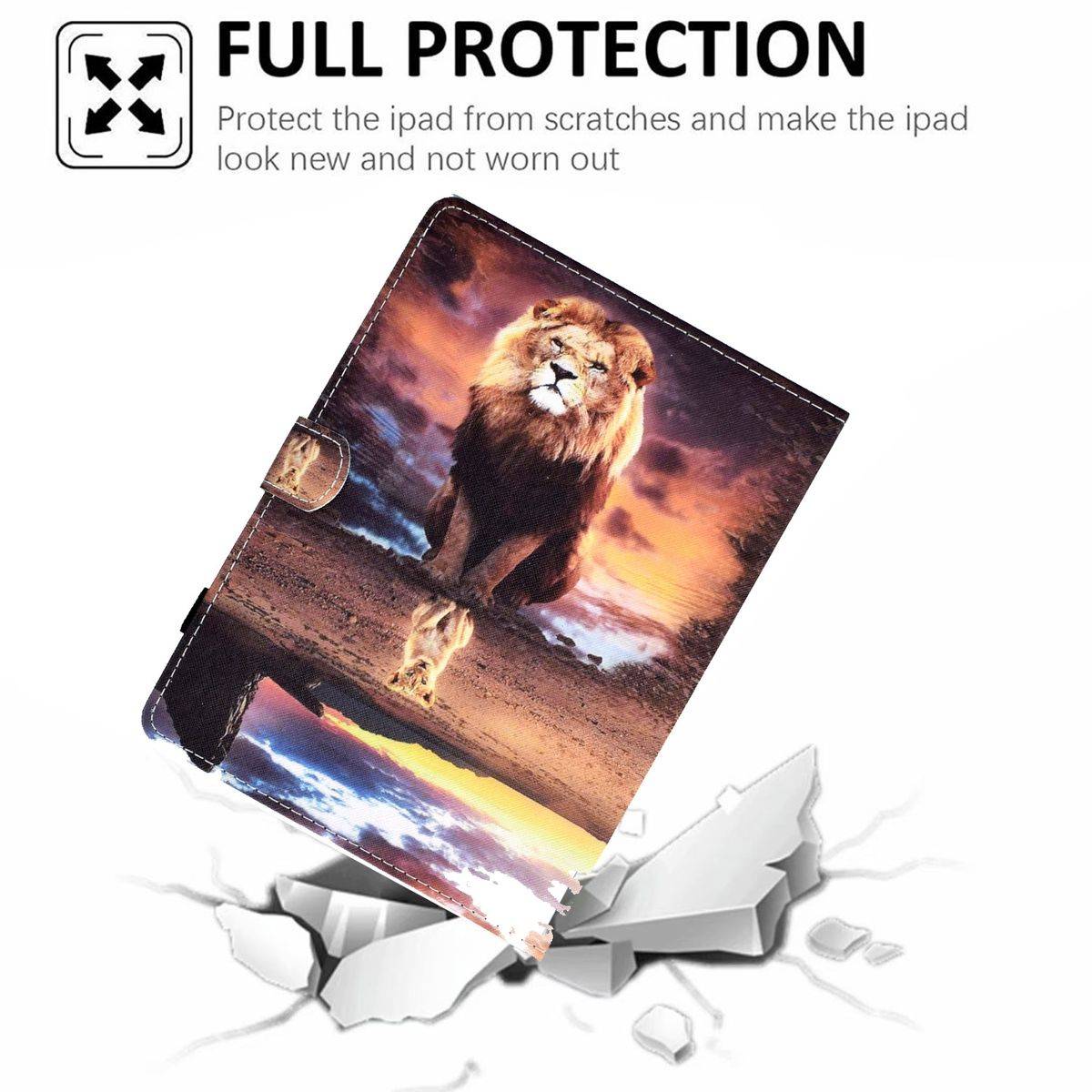 Für Apple iPad Air 11 Zoll 2025 / 2024 Universelle Motiv 3 Tablet Tasche Kunst Leder Etuis Hülle Neu