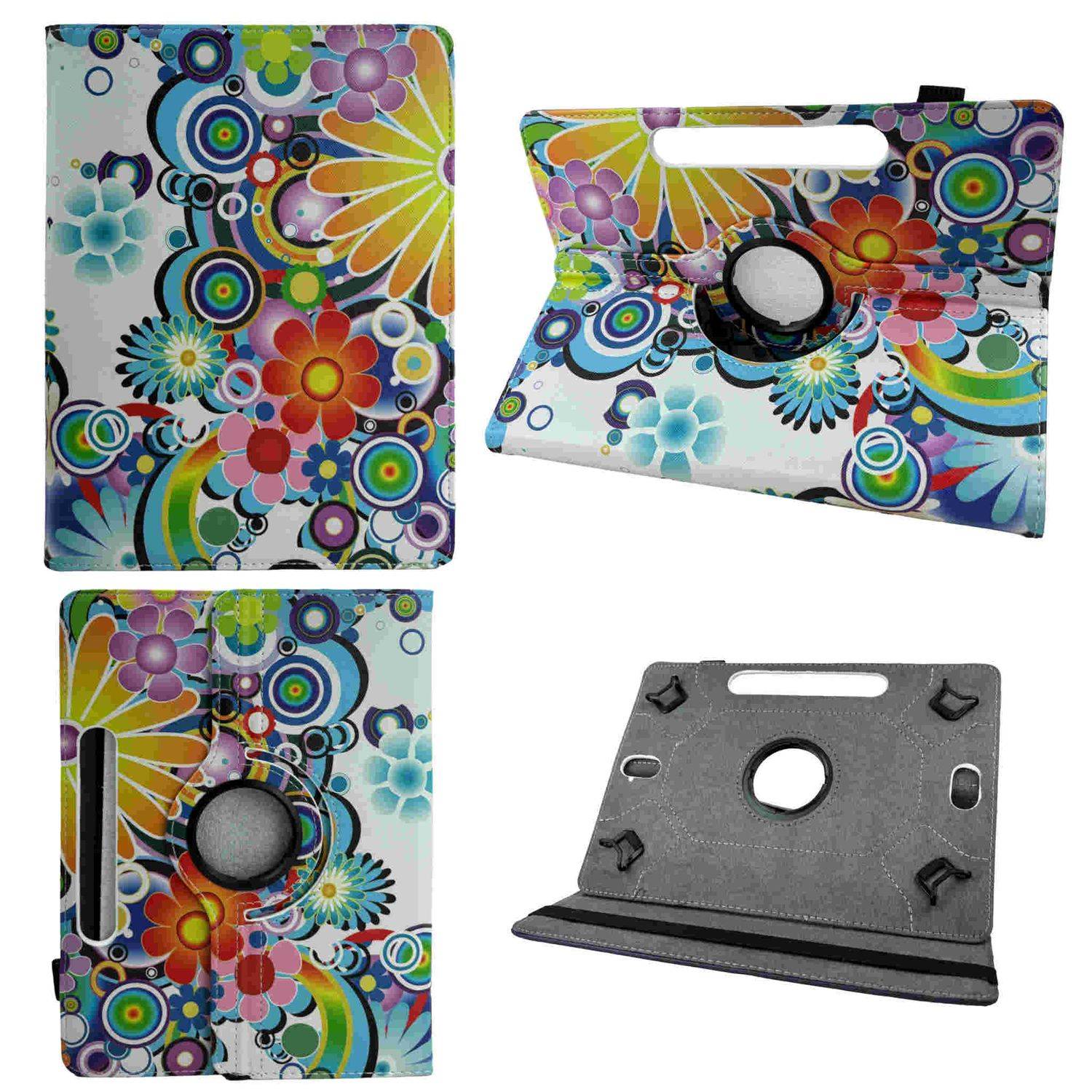 Für Apple iPad Air 11 Zoll 2025 / 2024 360 Grad Motiv 21 Tablet Tasche Kunst Leder Etuis Hülle