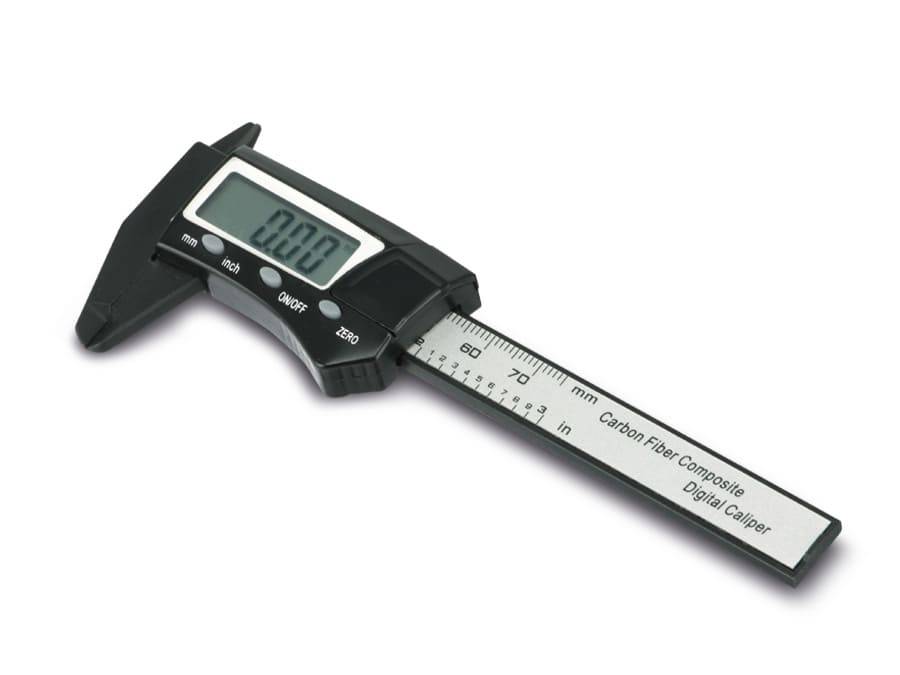 Eine digitale Schieblehre mit der Anzeige 