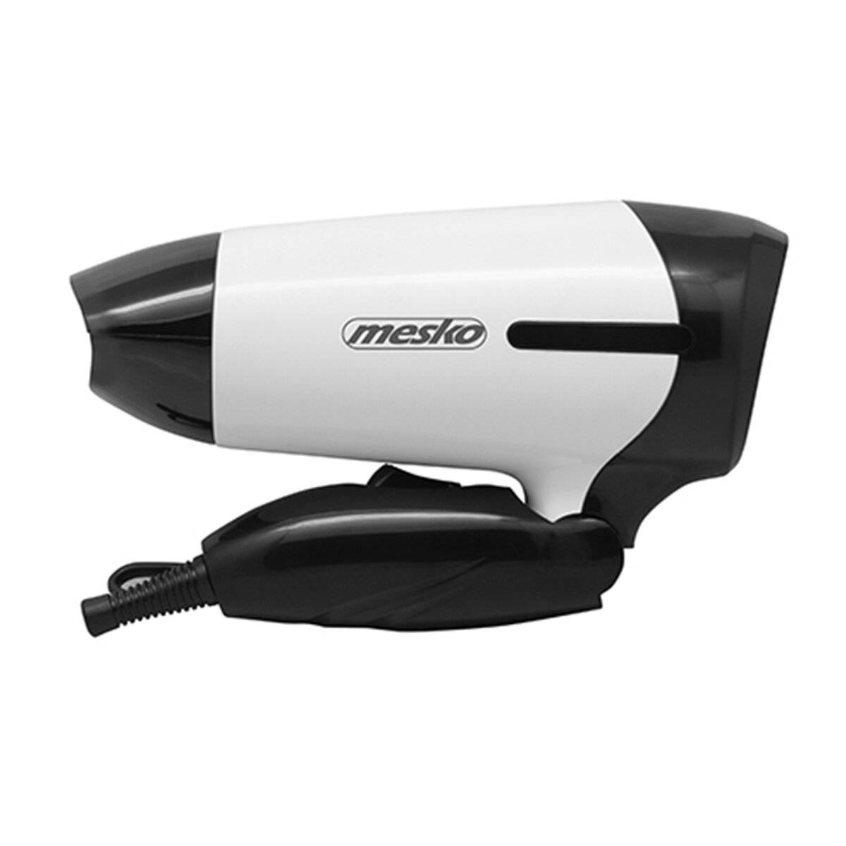 Mesko MS 2262 Haartrockner mit Klappgriff - 1000 W, Schwarz-Weiß