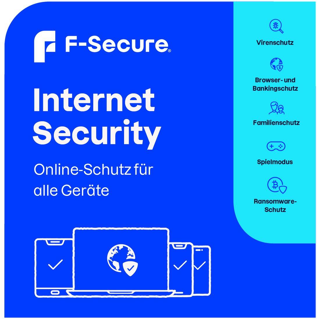 F-SECURE Internet Security - 1 Device. 1 Year - ESD-DownloadESD Software ESD-Lizenzen