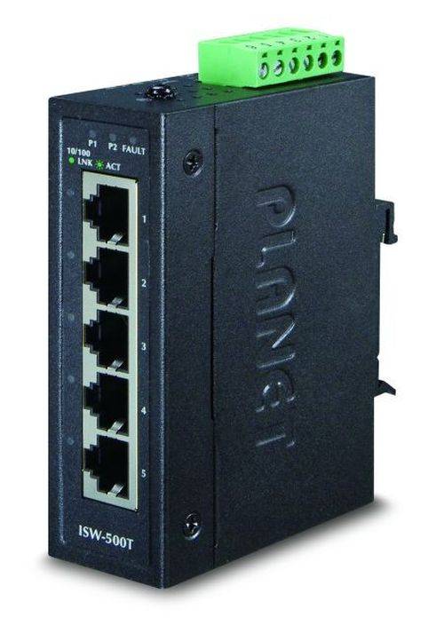 Planet Industrial Fast Ethernet Switch ISW-500T 5 Port 10/100TX