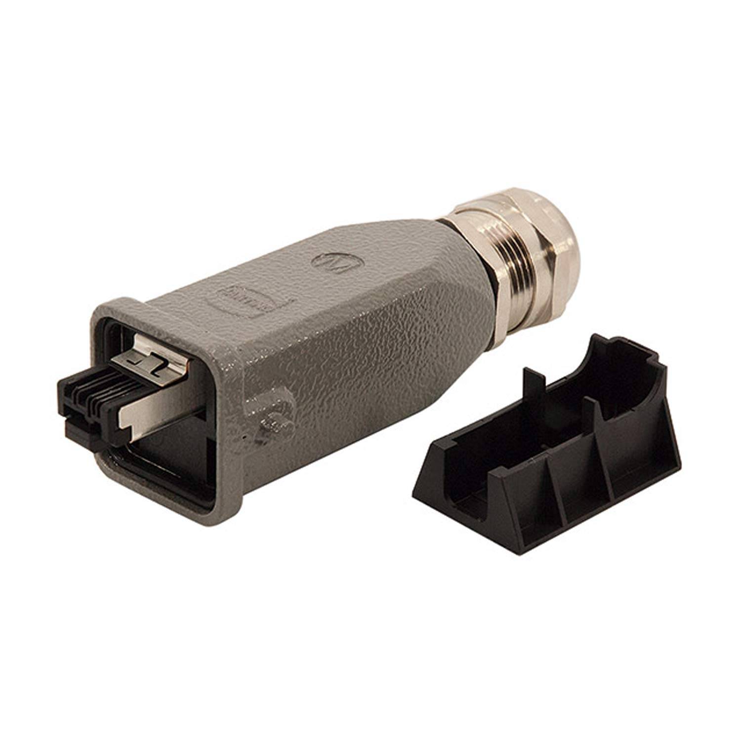 09451151100 HARTING RJ45 Industrial Steckverbinder-Set Stift gerade, 4-polig, Schneidklemmanschluss (IDC-Kontakte)