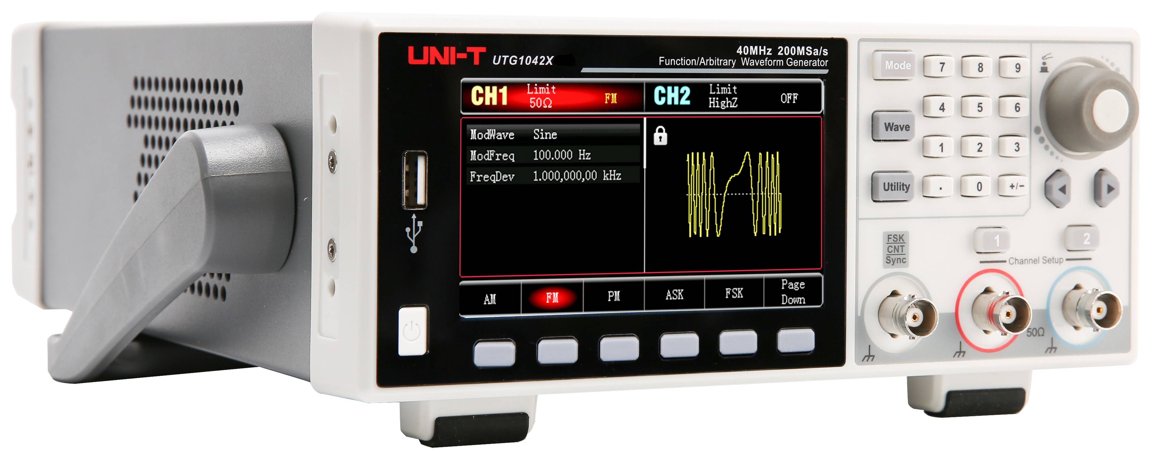 UNI-T Funktionsgenerator UTG1042X, 2 Kanal, 40 MHz