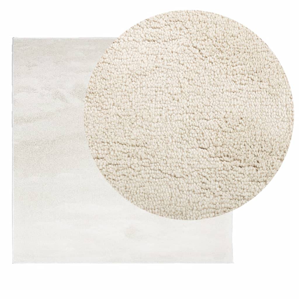 vidaXL Teppich OVIEDO Kurzflor Beige 240x240 cm