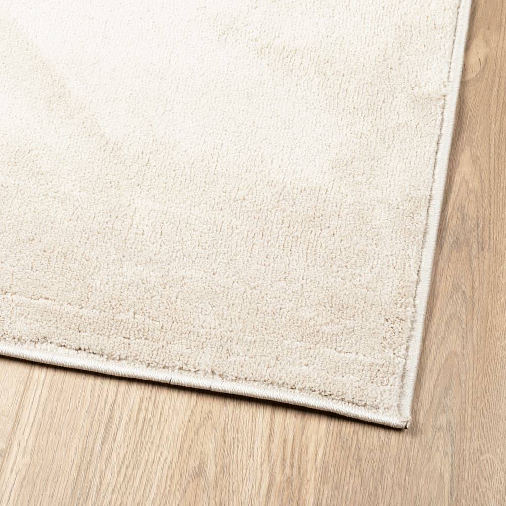vidaXL Teppich OVIEDO Kurzflor Beige 240x240 cm