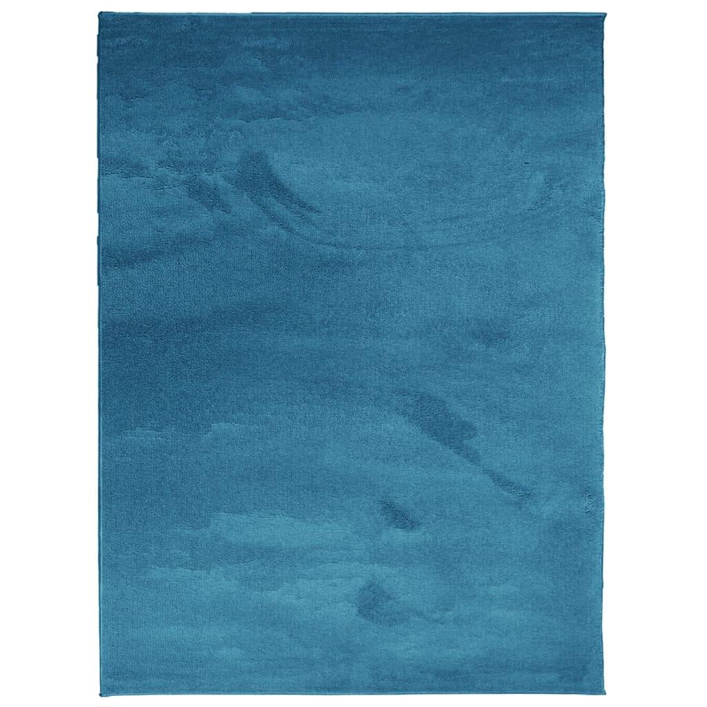 vidaXL Teppich OVIEDO Kurzflor Türkis 240x340 cm