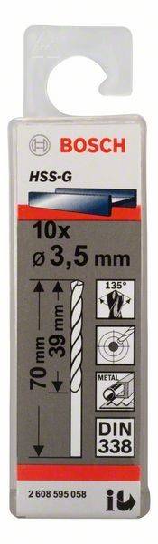 Bosch Power Tools PRO Metal HSS-G 2608595058