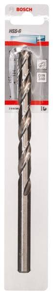 Nahaufnahme eines Metallbohrers mit einer spiralförmigen Nut, der zum Bohren von Löchern in verschiedenen Materialien verwendet wird.