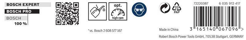 Symbole für geringen Wasserverbrauch, optimale hohe Drehzahl und ein Gesicht mit Schutzbrille. Kontakt: +39 02 608 577 167.