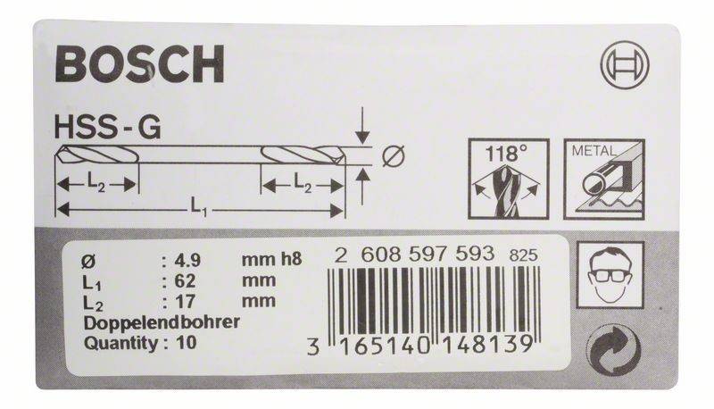 Bosch Power Tools PRO Metal HSS-G 2608597593