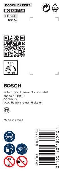 Bosch' Logo mit Firmenangaben: Robert Bosch Power Tools GmbH, 70538 Stuttgart, Deutschland, www.bosch-professional.com.