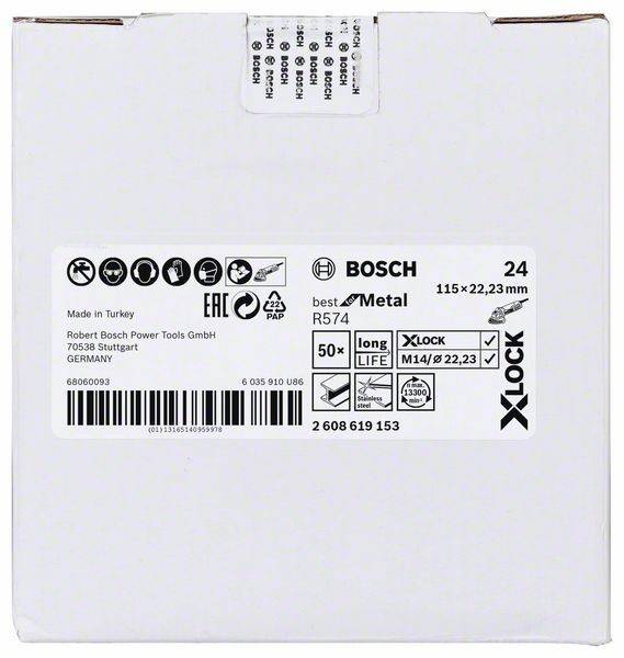 Bosch Power Tools Fiberschleifs.X-Lock 2608619153