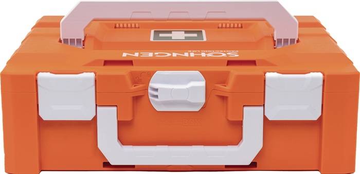Erste Hilfe Koffer metaBOX 145M B226xH346xT145ca.mm orange SÖHNGEN