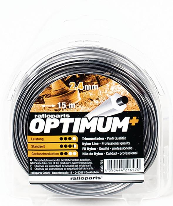 Nylonfaden Optimum Fadenstärke 2,4mm Fadenlänge 15m RATIOPARTS