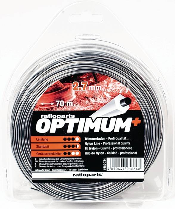 Nylonfaden Optimum Fadenstärke 2,7mm Fadenlänge 70m RATIOPARTS