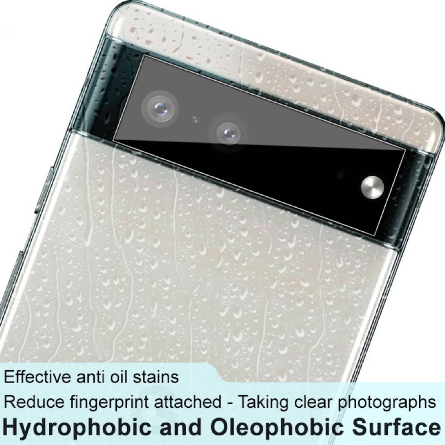 2x Kamera 9H Panzerhartglas für Google Pixel 6a 3D KLAR Schwarzes ECHTES TEMPERED Panzerglas Kameraglas Kamerhartglas Kameraschutzglas Schutzglas