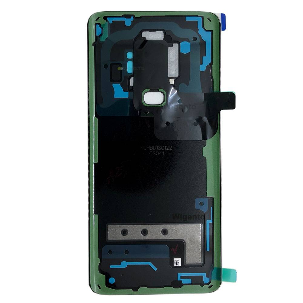 Samsung GH82-15652A Akkudeckel Deckel für Galaxy S9 Plus G965F + Klebepad Schwarz Midnight Black Neu