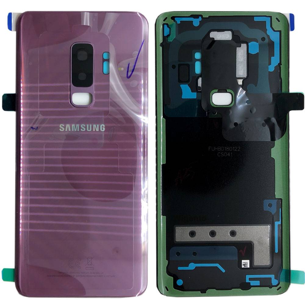 Samsung GH82-15652B Akkudeckel Deckel für Galaxy S9 Plus G965F + Klebepad Lilac Purple Lila Neu