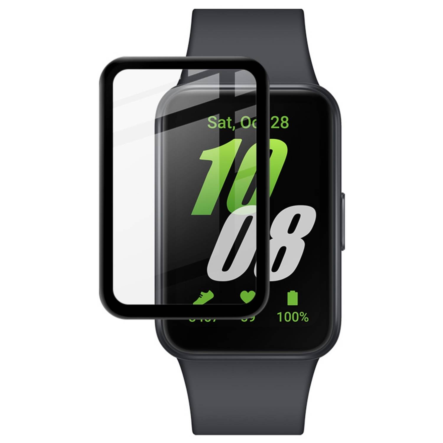 Für Samsung Galaxy Fit 3 Plexi HD Watch Hart Glas Schutz Transparent