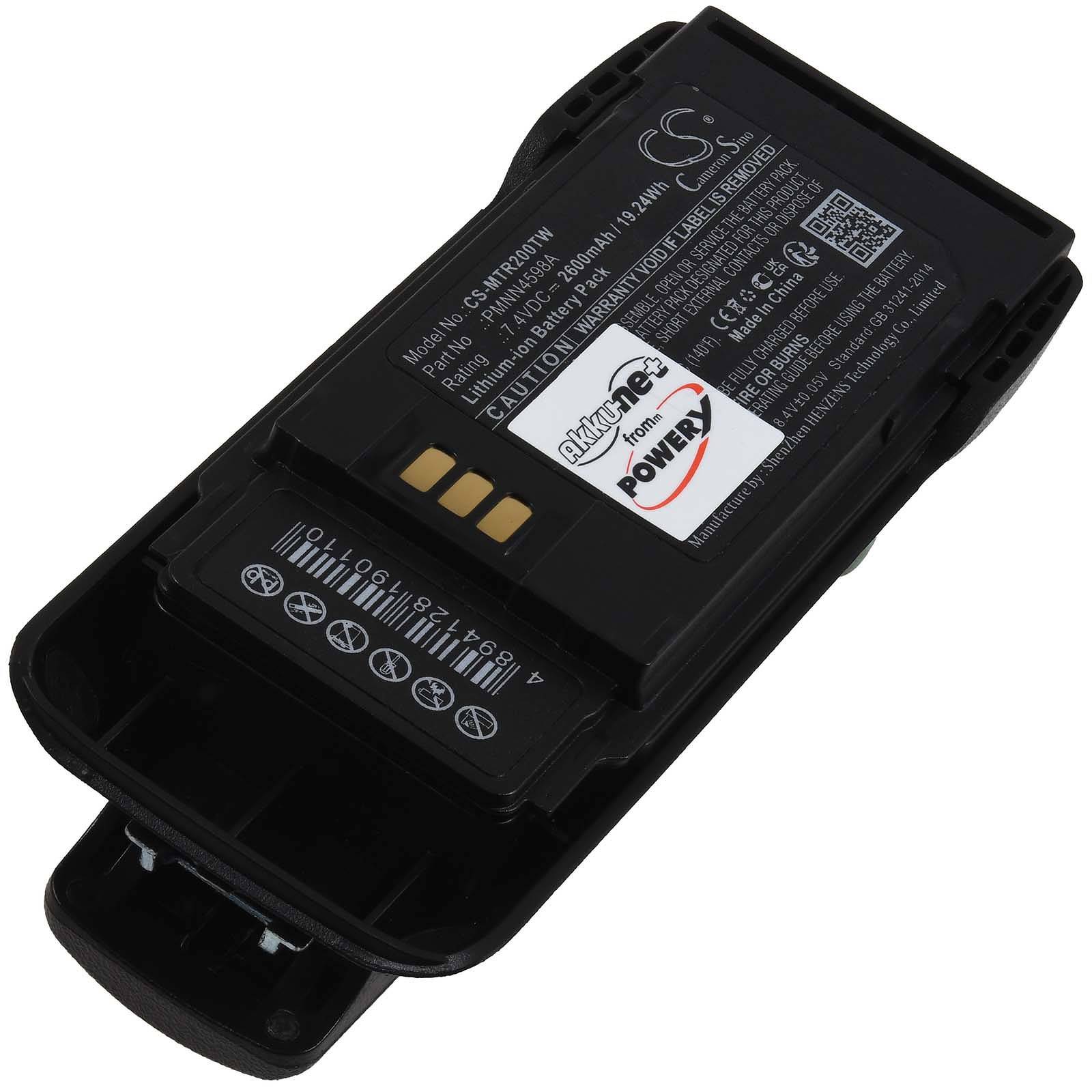 Powery Akku kompatibel mit Motorola Typ PMNN4600A, 7,4V, Li-Ion