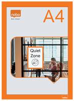 Nobo Magnetrahmen selbstklebend orange A4 2 St.