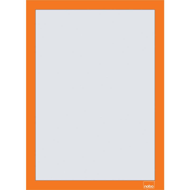 Nobo Magnetrahmen selbstklebend orange A4 2 St.
