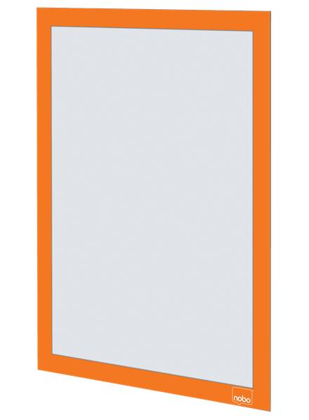 Nobo Magnetrahmen selbstklebend orange A4 2 St.