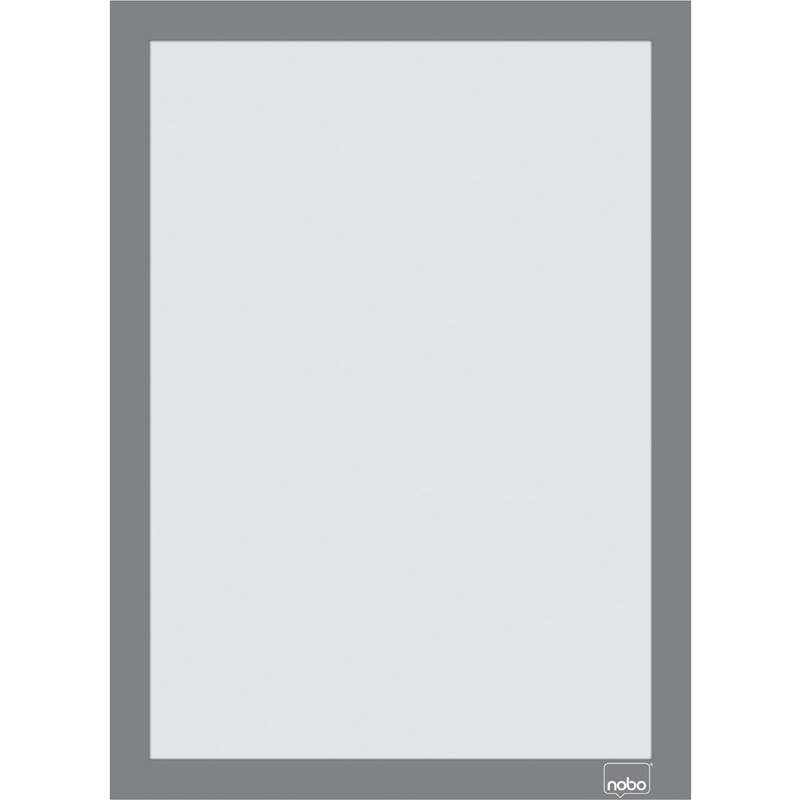 Nobo Magnetrahmen selbstklebend silber A4 2 St.