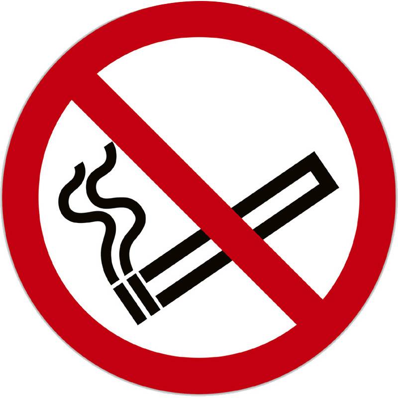 EXACOMPTA Hinweisschild "Rauchen verboten", rot/weiß
