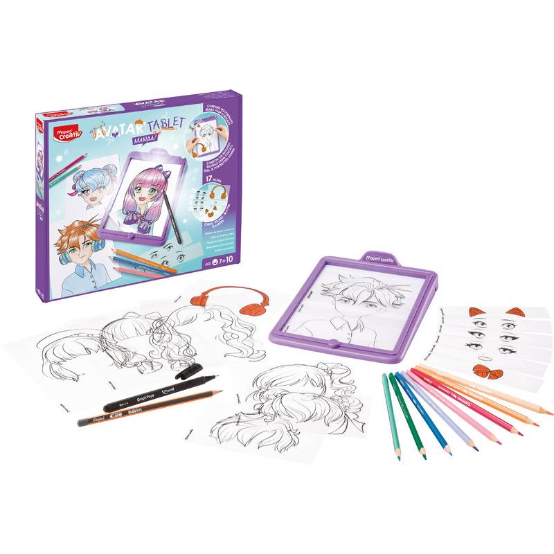 Maped Creativ LED-Leuchttisch AVATAR MANGA, lila