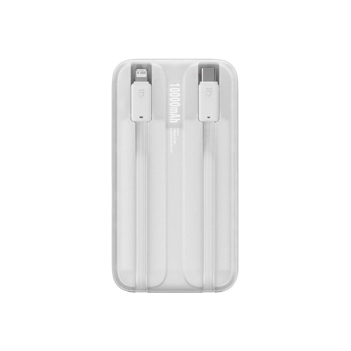 Baseus Comet Series Powerbank mit Display 10000 mAh 22,5 W + USB-A – USB-C-Kabel 0,3 m Weiß
