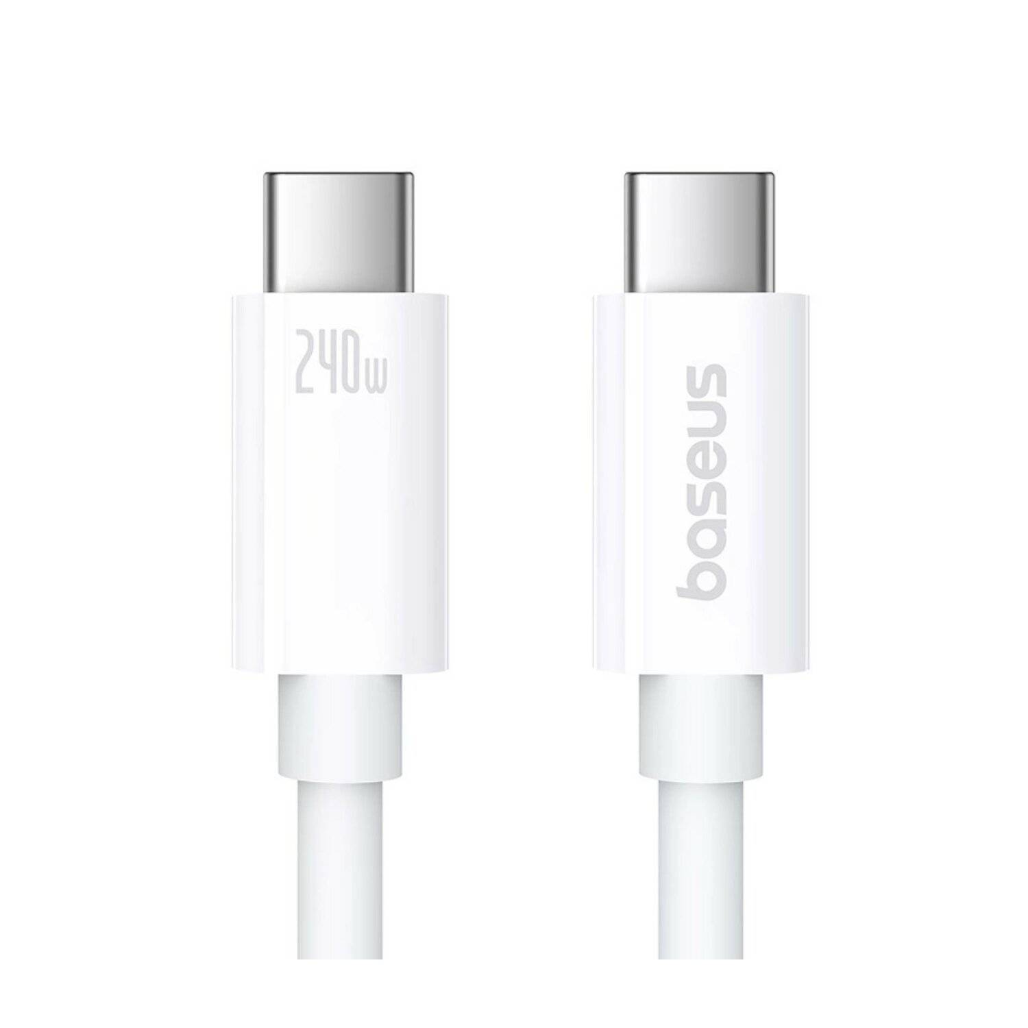 Baseus CB000068 USB-C – USB-C-Kabel 240 W PD 8K 60 Hz 1 m – Weiß
