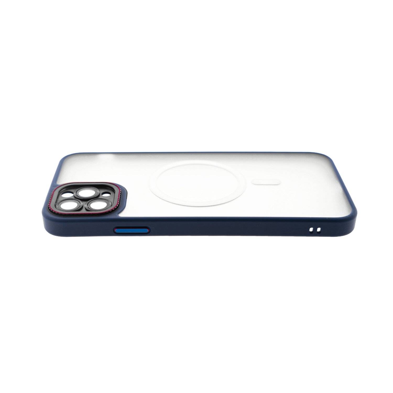 Elite iPhone kompatibel mit MagSafe Hülle mit Kameraschutz kompatibel mit iPhone 13 Pro Max Dunkelblau