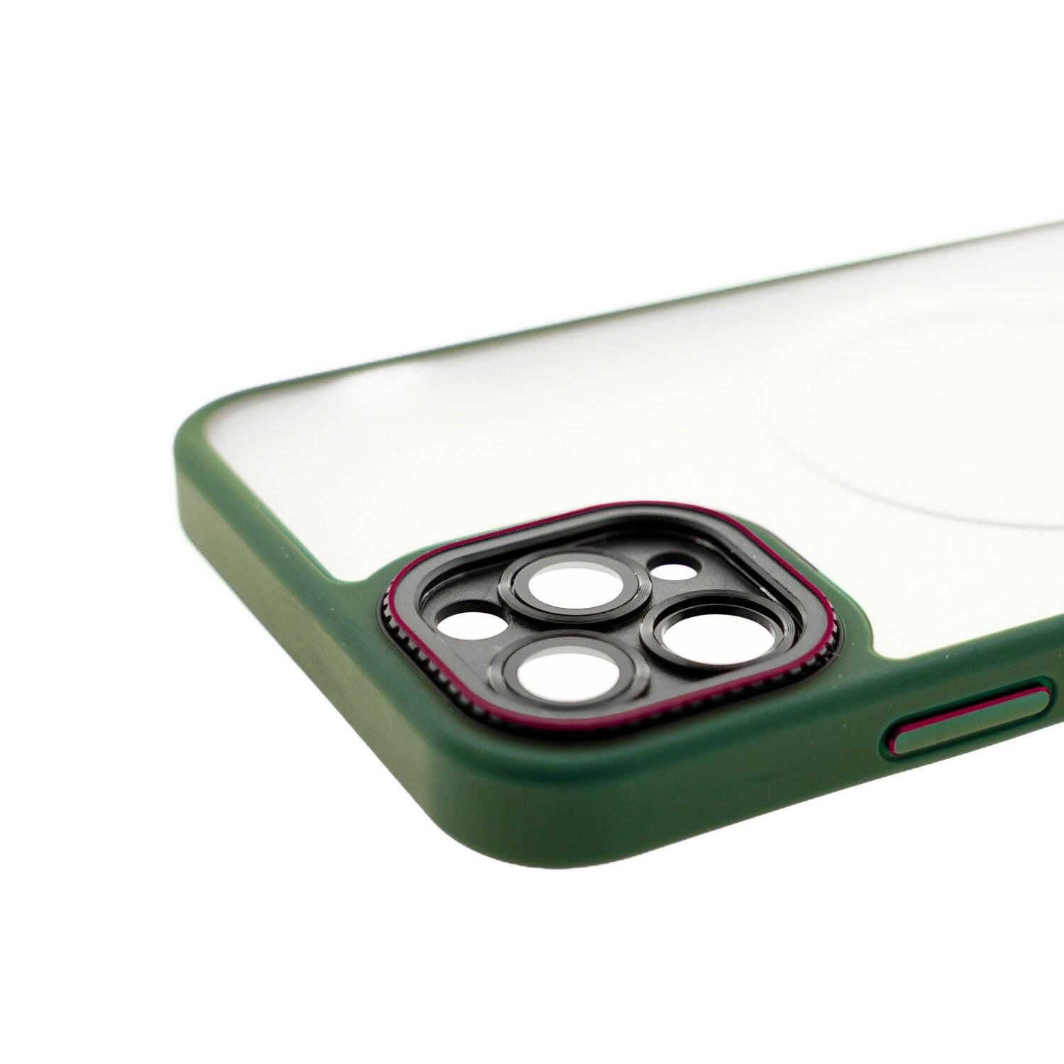 Elite iPhone kompatibel mit MagSafe Hülle mit Kameraschutz kompatibel mit iPhone 14 Pro Max Dunkelgrün