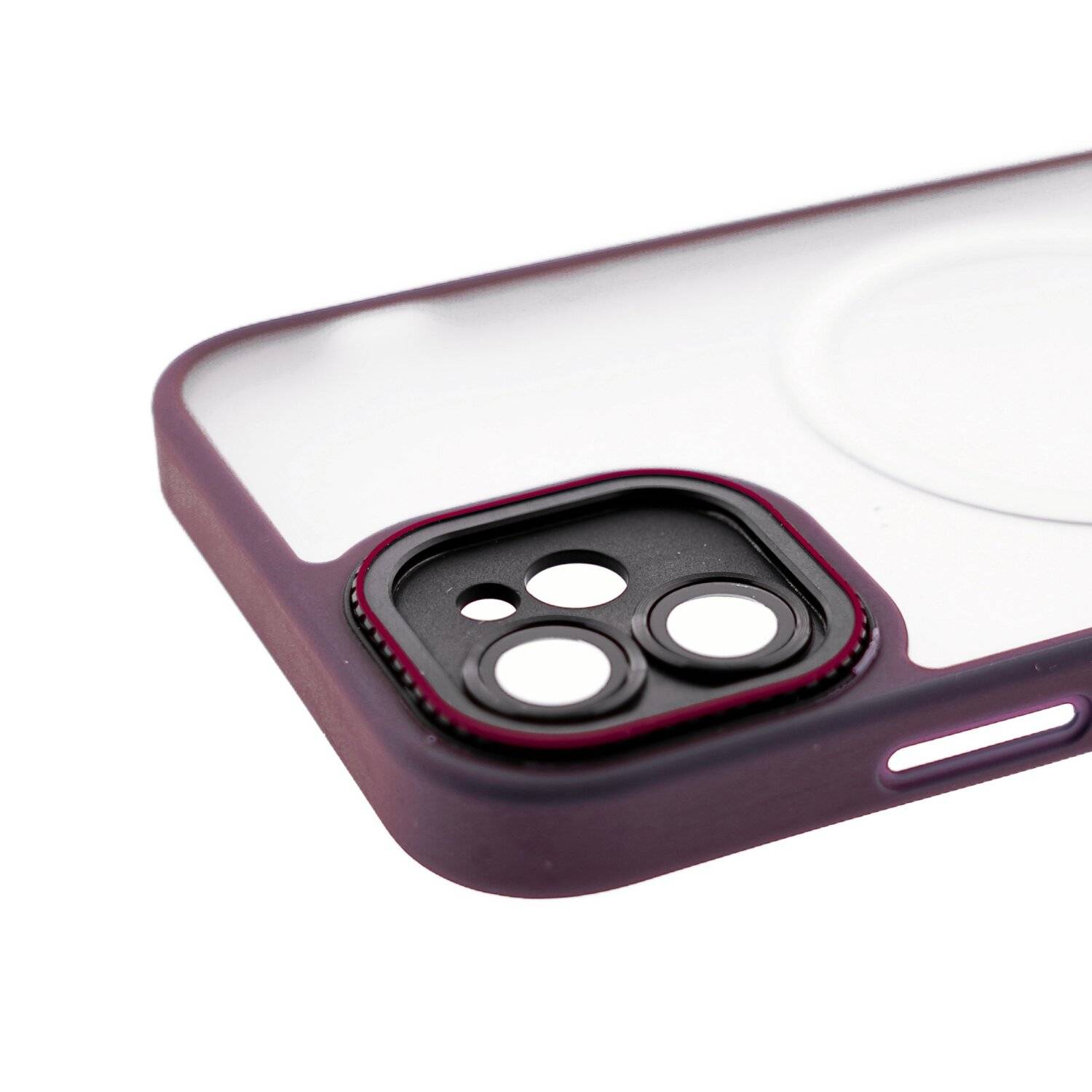 Elite iPhone kompatibel mit MagSafe Hülle mit Kameraschutz kompatibel mit iPhone 12 Lila