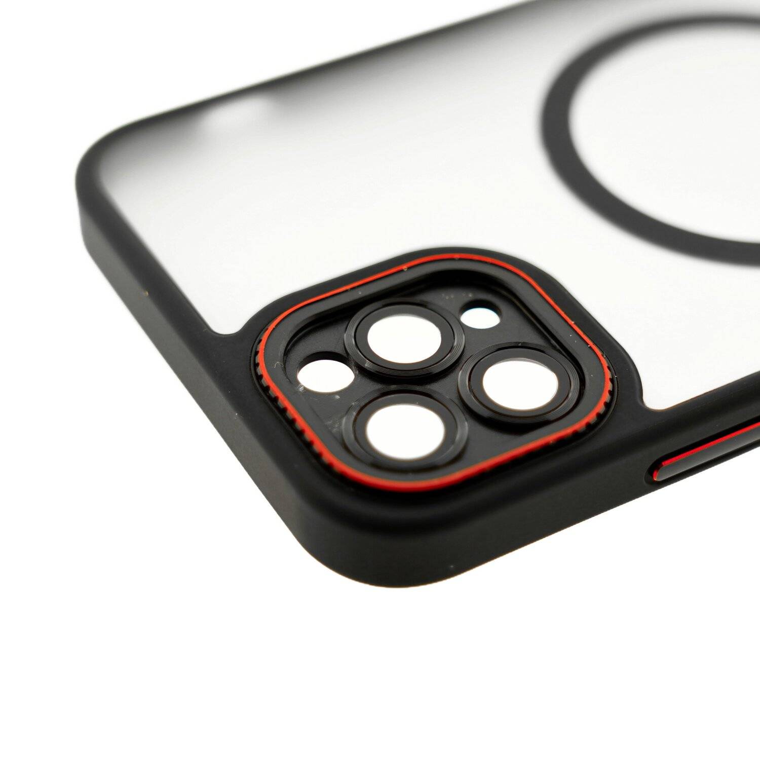 Elite iPhone kompatibel mit MagSafe Hülle mit Kameraschutz kompatibel mit iPhone 13 Schwarz