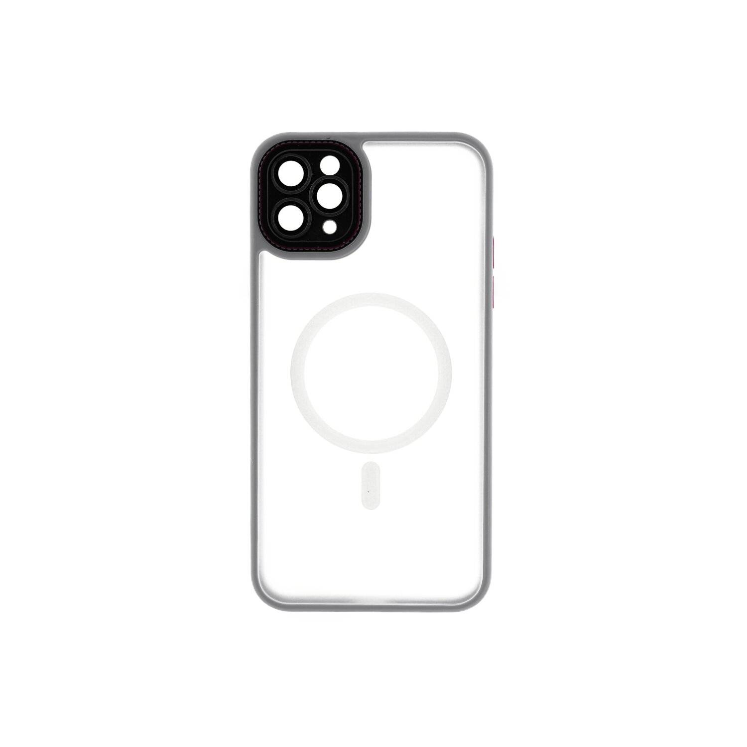 Elite iPhone kompatibel mit MagSafe Hülle mit Kameraschutz kompatibel mit iPhone 15 Pro Grau